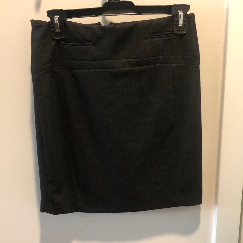 EUC Express High Waist Black Pinstripe Mini